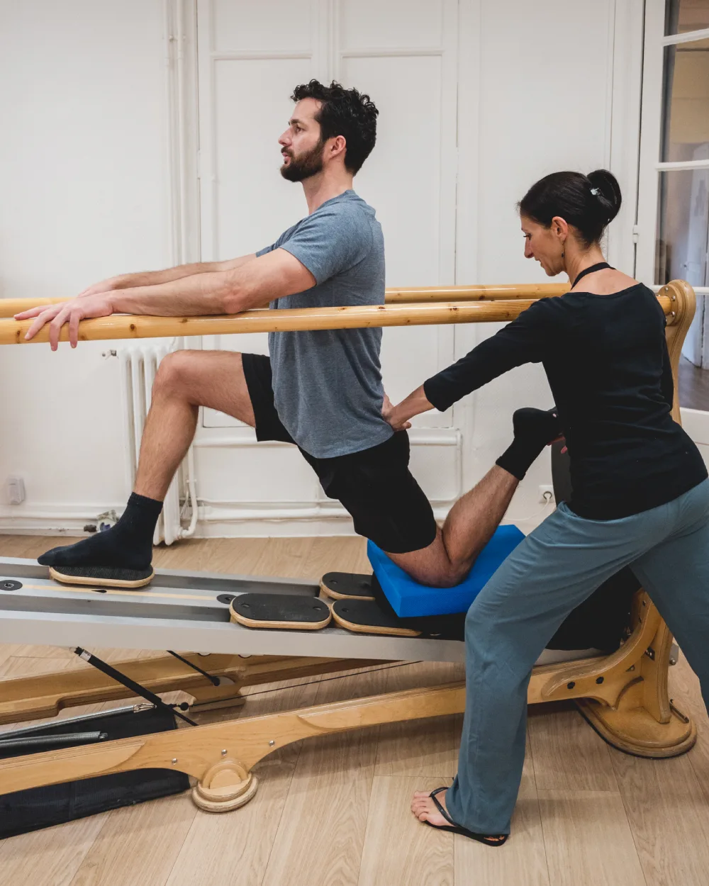 Manola pendant la formation Jumping Streching Board Gyrotonic à Paris