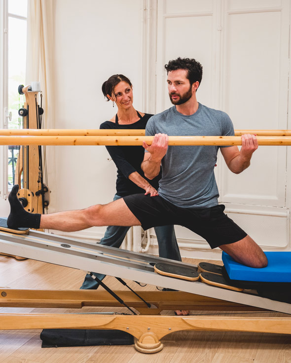 Manoma et Simon lors de la formation Jumping Board en Gyrotonic au centre uma